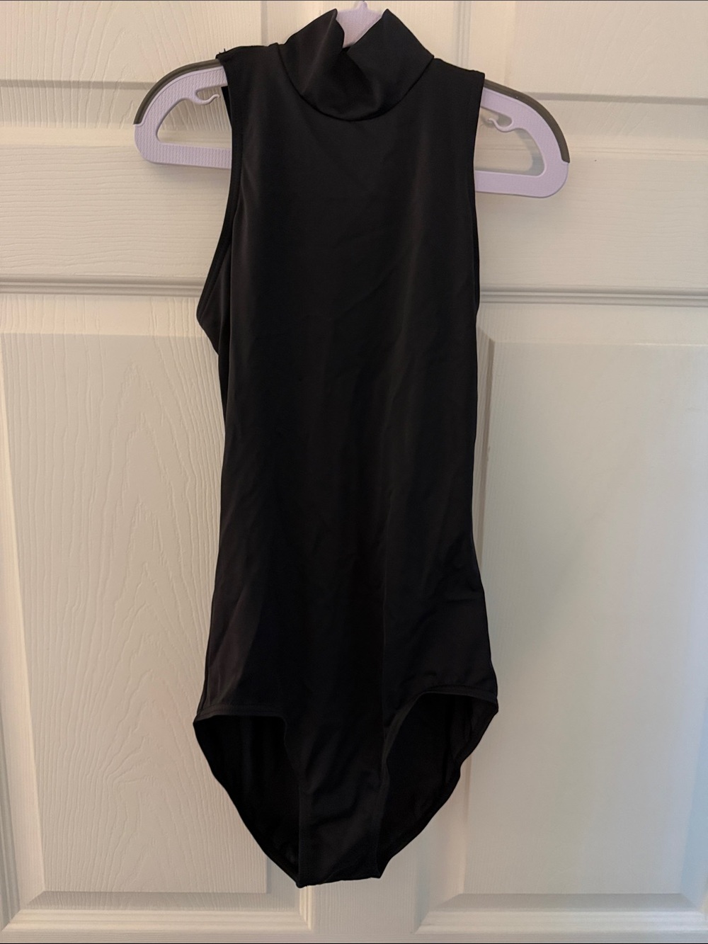 balera Black High-Neck Sleeveless Dance Bodysuit
